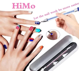 4 Nail Rhinestone Picker Dotting Pen Tools Beads, Gems, Dual end Wax silicon Tip - Picture 1 of 3