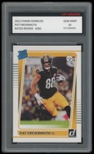 PAT FREIERMUTH 2021 PANINI DONRUSS 1ST GRADED 10 RATED ROOKIE CARD #281 STEELERS