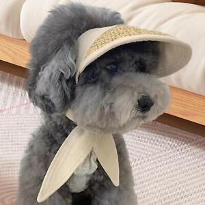 Pet Visor Cap Adjustable Drawstring Dog Sun Hat for Running Sports Travel
