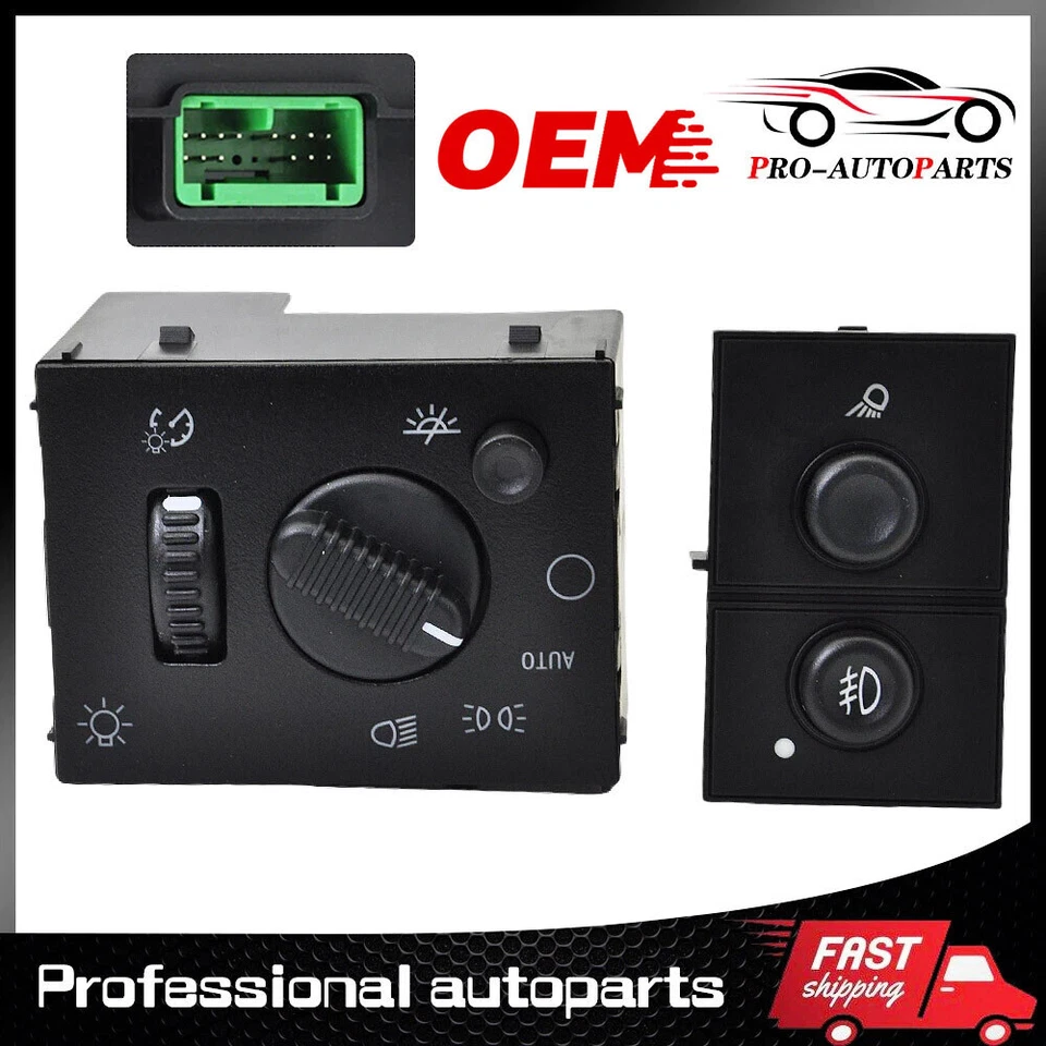 ✅✅Headlight Switch & Fog Light Switch For 2003-2007 Chevy Silverado GMC Sierra - Image 1 of 4