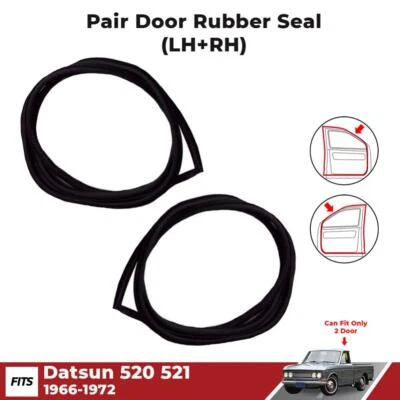 Sello de goma para puerta resistente a la intemperie izquierda+derecha para camioneta Nissan Datsun 520 521 1966-72 Foto 1 de 4