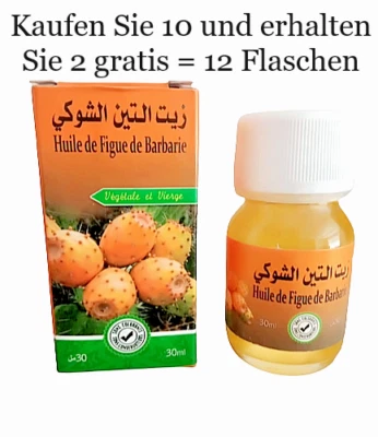 30 ml KAKTUSFEIGENÖL ANTI AGING 100% NATÜRLICH KAKTUSFEIGEN KERNÖL GEGEN FALTEN - Bild 1 von 3
