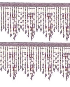 Fringe Beading - Amethyst 135mm. Price is for 1 metre. - Picture 1 of 1