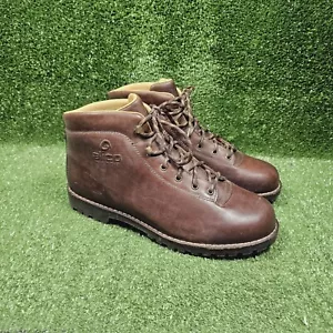 Alico Braun Leder Hergestellt in Italien Wandern Bergsteigen Stiefeletten Herren Größe 13 - Bild 1 von 13