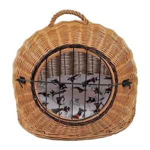 Katzenkorb M Kissen 50x40x45cm Transportkorb Transportbox Katzenbett Katzenhöhle - Bild 1 von 9