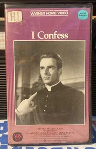 I Confess (1952) VHS Hitchcock Noir Clamshell Beautiful Copy Case - Picture 1 of 4