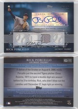 2009 Sterling Chronicles Quad Relic Silver /10 Rick Porcello Rookie Auto RC