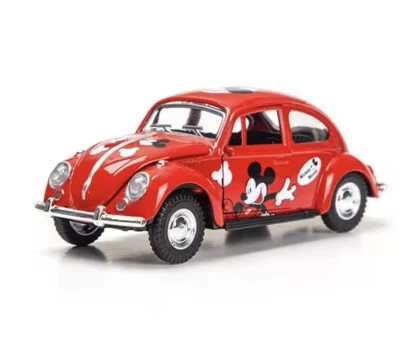 1:32 Volkswagen Beetle Mickey Mouse Alloy Car Diecasts Metal Classic Toy Model - Image 1 of 4