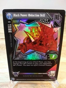 DBZ CCG DRAGON BALL Z GT BLACK POWER ABDUCTION DRILL LIMITED FLAT FOIL CARD 2004 - Picture 1 of 2