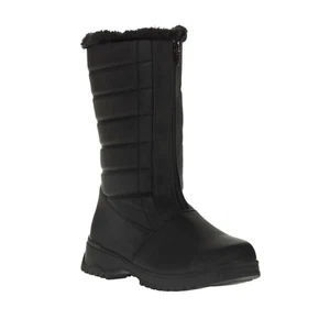Tundra Women's Black Christy Waterproof Zip Front Insulated Winter Boots Size 11 - Picture 1 of 6