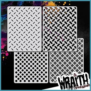 Mini Metal Kit - Reusable Airbrush Stencil Template - Picture 1 of 7
