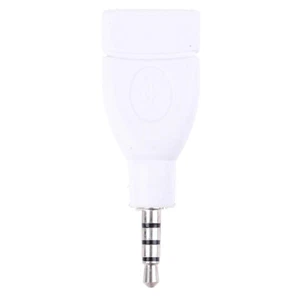 Converter Adapter USB 2.0 Female To 3.5mm Male AUX Audio Car Plug Jack White - Zdjęcie 1 z 6