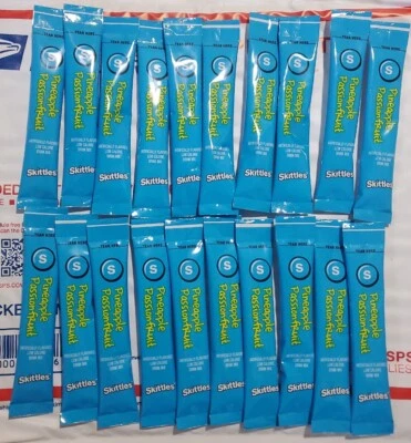 50 -  Skittles Drink Mix To Go! PINEAPPLE PASSIONFRUIT! Singles Sachets - Image 1 of 2