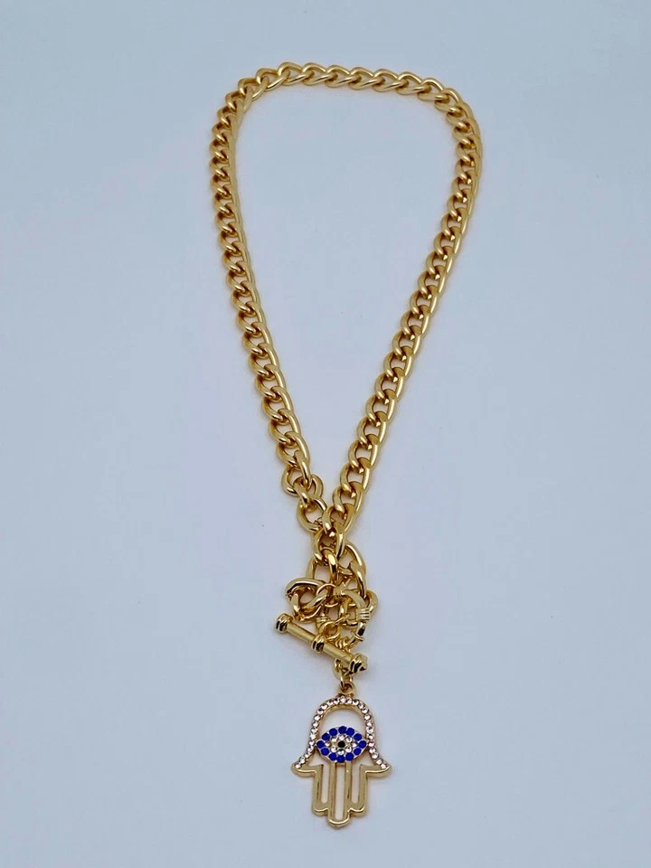 schmuck halskette mit fatima hand gold kette mit anhänger  - Bild 1 von 1