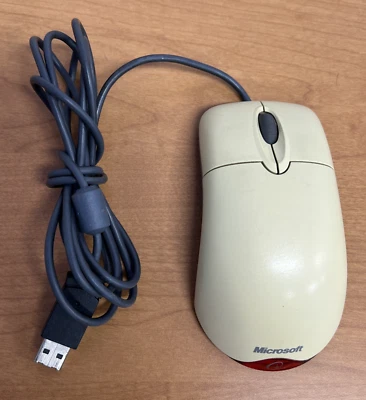 Microsoft Wheel Optical Mouse USB PS2 Compatible Tested! - Image 1 of 4