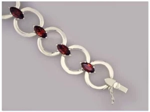 BRACCIALE TENNIS JDL GRANATO 7 3/8" - Foto 1 di 1