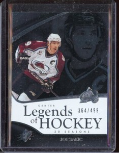2011-12 SPx Legends Of Hockey #105 Joe Sakic 364/499