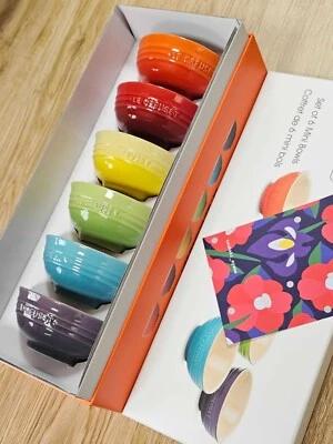 Le Creuset Bowl set of 6 Mini Bawl Rainbow Multicolored Stoneware 150ml φ10.5×H4 - Image 1 of 4