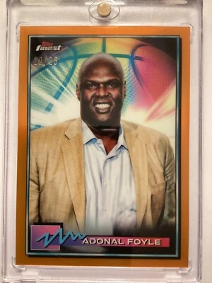 P2P 2021 Topps Finest Basketball ORANGE Refractor #62 Adonal Foyle #18/25 - Image 1 of 4