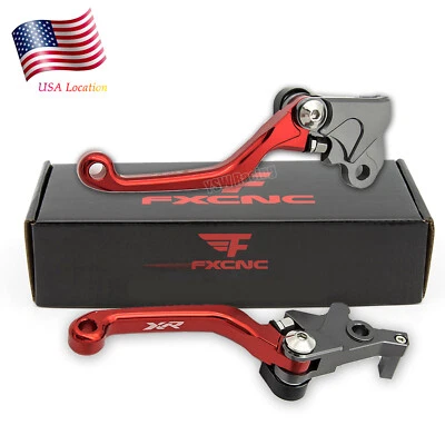 For Honda XR650R XR400MOTARD CNC Pivot Dirtbike Brake Clutch Levers XR Logo US - Image 1 of 4