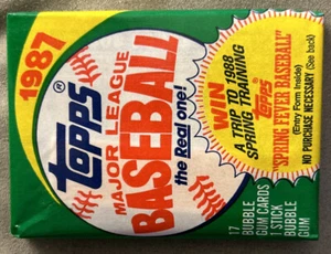 1987 Topps Baseball Card Wax Pack Bob Boone Angels Showing On Top Front - Picture 1 of 2