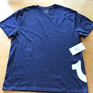 NWT True Religion Loungewear Logo T Shirt Mens XL Navy Blue - Picture 1 of 8