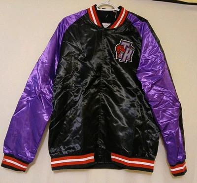 Toronto Raptor Varsity Men's Jacket X- Large Black Purple Mitchell & Ness  NBA - Изображение 1 из 4