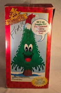 1996 Gemmy DOUGLAS FIR TALKING TREE Animated Singing Christmas Tree Works No Hat - Picture 1 of 17