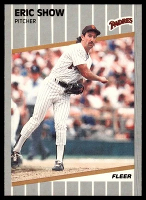 1989 Fleer Eric Show San Diego Padres #317 Pack Fresh - Image 1 of 2