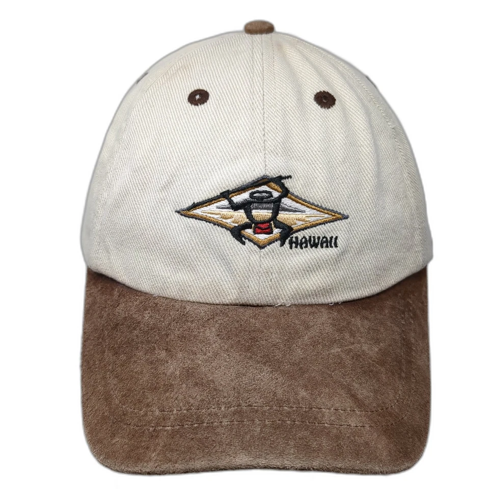 Sombrero Hawaii Slideback Beige Talla Única Ajustable Bordado Colorblock Foto 1 de 4