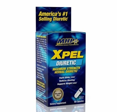 MHP XPEL Maximum Strength Herbal Diurético Perda de Água Definição 80 Cápsulas NOVO - Imagem 1 de 4