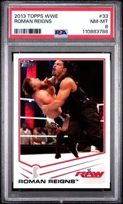 2013 WWE Topps Wrestling Roman Reigns PSA 8 - Real Rookie RC - Image 1 of 2