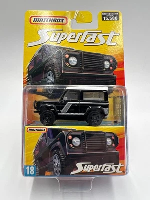 Matchbox Superfast #18 Land Rover Defender 90 Black SR - Image 1 of 4