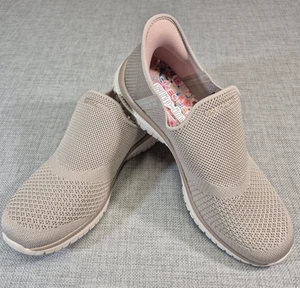 Skechers Go Walk Slip-in Taupe 104425W Sneakers Donna Taglia 7,5 - Foto 1 di 11