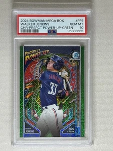 2024 Bowman - Mega Box Prospect Power-Up Walker Jenkins #PP-1 Green /99 PSA 10 - Picture 1 of 2