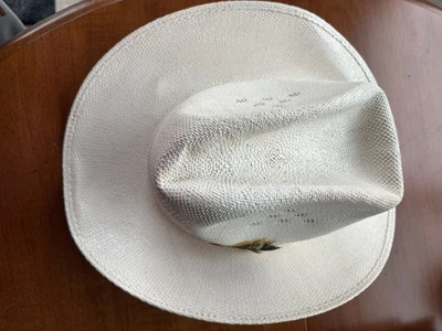Sombrero de Vaquero Bailey U-Rollit Paja - Talla 7" Usado De Colección Foto 1 de 4