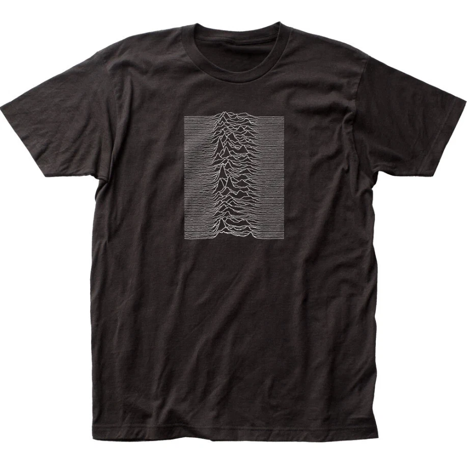 Joy Division Unknown Pleasures T Shirt Mens Rock Band Tee Classic Music Black - Image 1 of 3