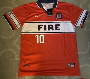 Peter Nowak Chicago Fire MLS Soccer Jersey Fast Ship New NWT 2XL XXL Poland - Picture 1 of 2