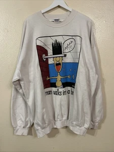Camisa larga de arte de cómic Jerry D. de colección de los 90 - Sudadera de arte de cómic para maestro 2XL - Imagen 1 de 9