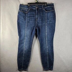 Judy Blue Jeans Damen Plus 24 W Blau Denim Skinny Fit Frontnaht Trendy Chic - Bild 1 von 17
