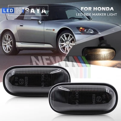 2x Luz de señalización lateral de lente ahumada señal de giro para Honda S2000 S2k AP1/AP2 00-09  Foto 1 de 4