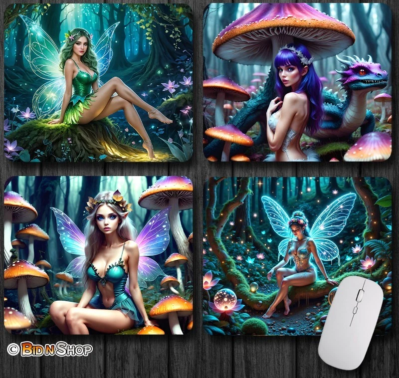 Fairy Fairies Pixie Dryad Nymph ~ Gaming Mouse Pad / Mousepad Fantasy Art Gift - Image 1 of 1