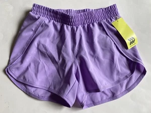 All In Motion Girl’s 8 M Medium Run Shorts Purple Violet New - Picture 1 of 3