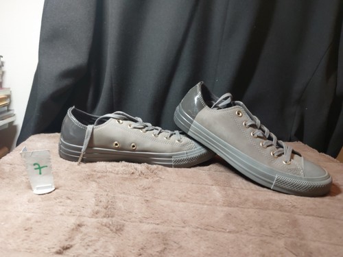 Scarpe da ginnastica Converse Chuck Taylor All Star Nubuck tutte grigie (159531C) taglia UK6 EUR 39