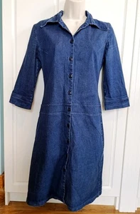Pop Art London Denim Bodicon Dress Size M/L Pre-owned - Picture 1 of 8