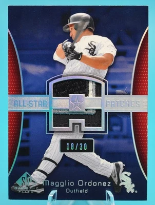 2004 SP Game Used Patch Magglio Ordonez All Star Patches /30 White Sox SSP - Image 1 of 2