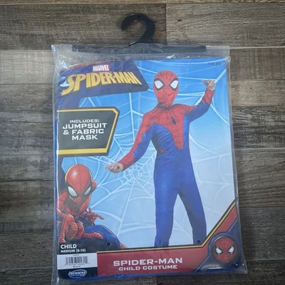 Disfraz Disney Marvel Spiderman Niño Mediano 8-10 Peligro Juvenil Niño Nuevo con Etiquetas Foto 1 de 4