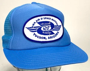 PIMA Air & Space Museum Hat-Tucson AZ-Snapback Cap-Blue-Patch-Mesh Back-VTG - Picture 1 of 5