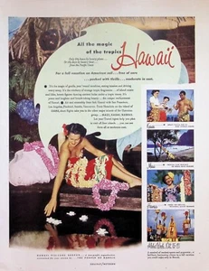 VINTAGE 1950s Print Ad ~ Hawaii ~ All the magic of the tropics - Picture 1 of 1