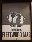 Fleetwood Mac Dont Stop Rare Original Promo Poster Ad Framed